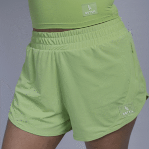Neon Green Running Shorts